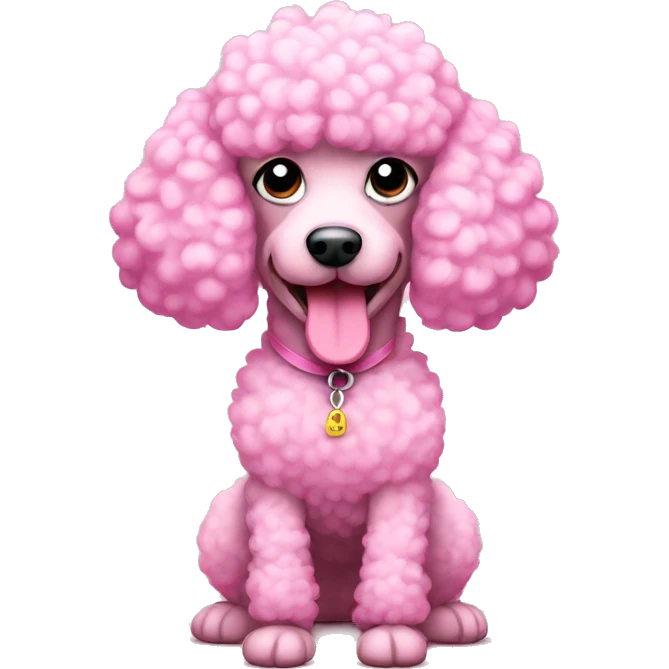 Pink poodle emoji