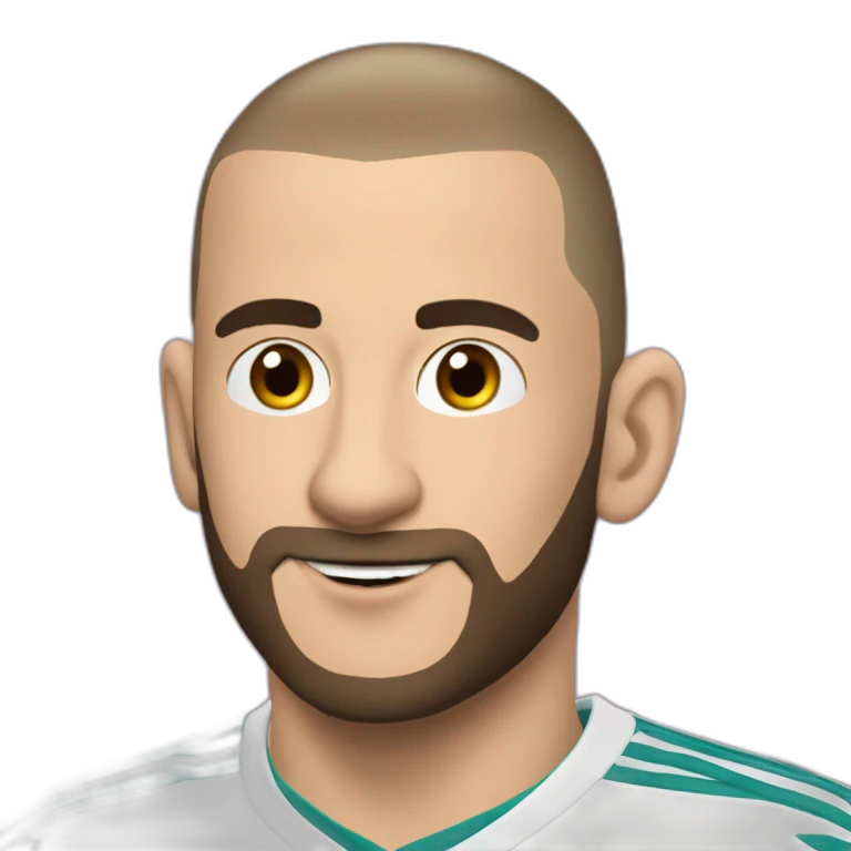 Benzema sur un cochon emoji