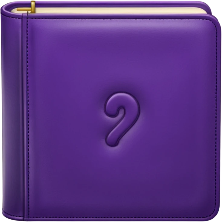 purple book, closed emoji