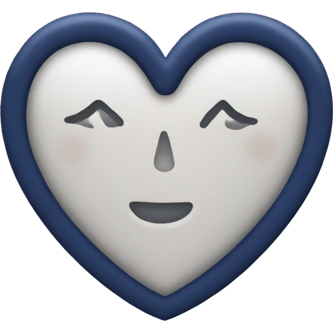 Navy heart emoji