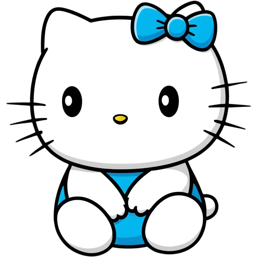 Hello kitty crying emoji