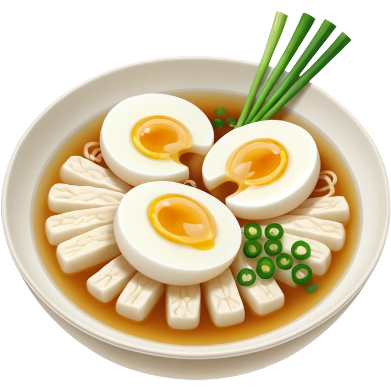 Make an emoji of tteokguk, a traditional Korean food. emoji