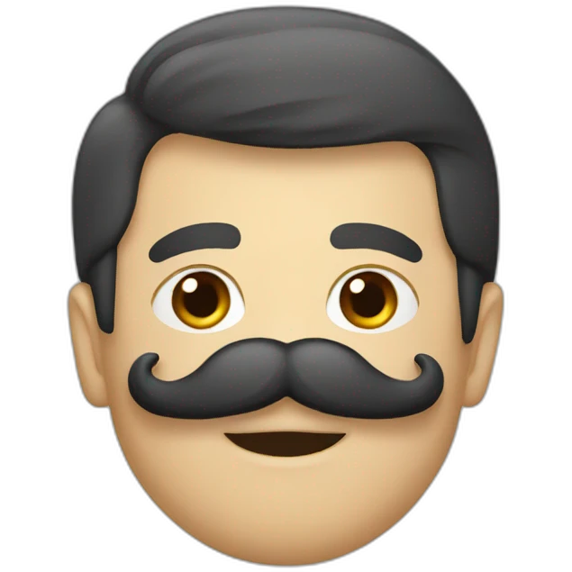 famous german mustache emoji