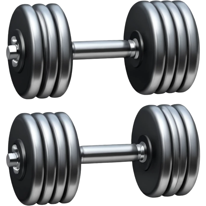 generate dumbbells with metal and leather inserts
 emoji