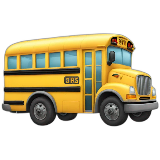 School bus emoji