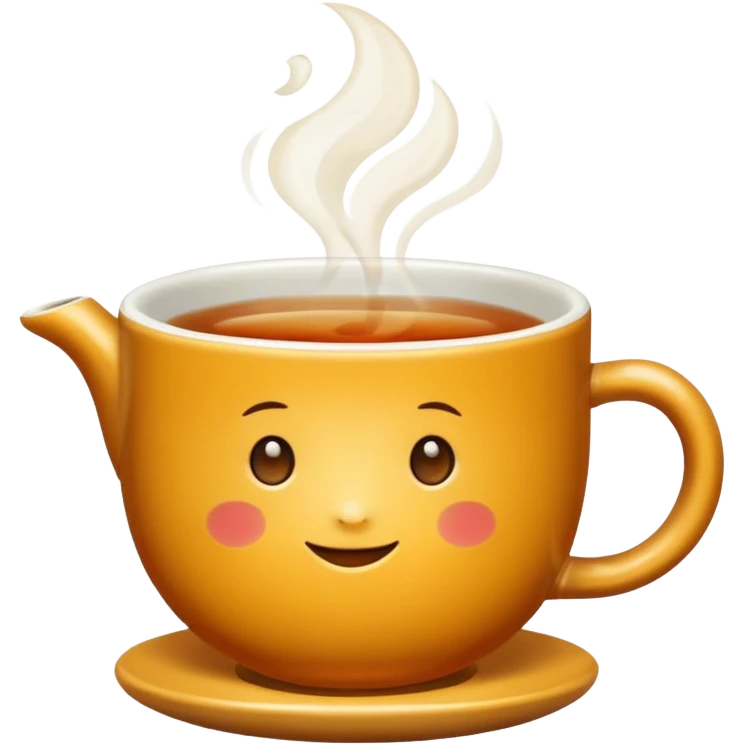 Oolong tea with no face emoji