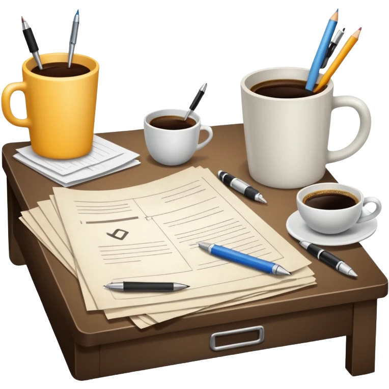 Messy Work Desk emoji