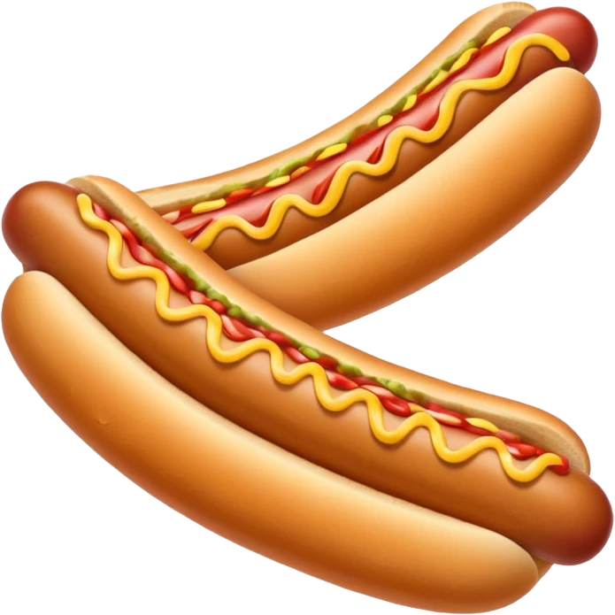 frowning hot dog emoji