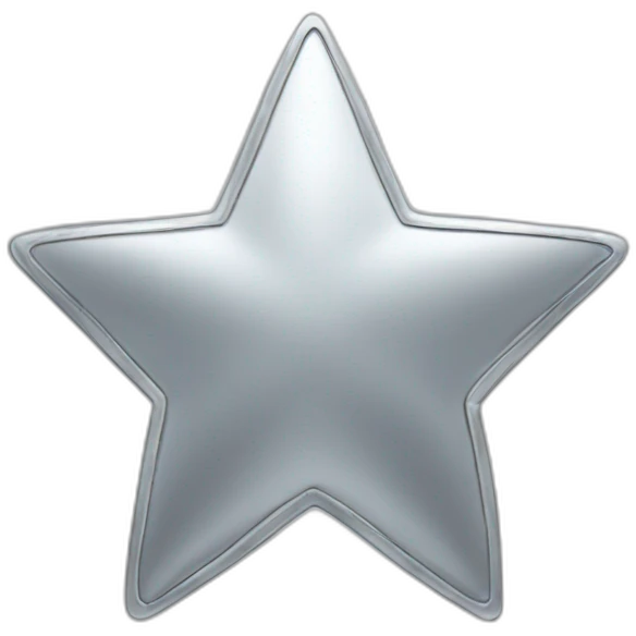 Silver star emoji