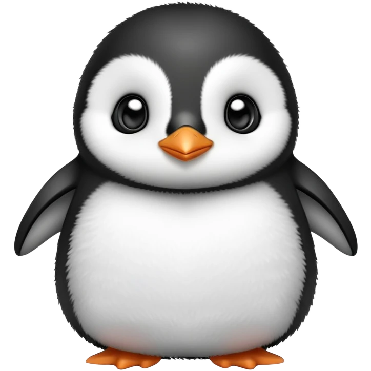 baby penguin with adorable chubby cheeks emoji