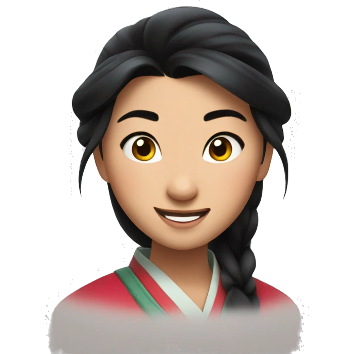 Mulan happy emoji