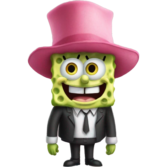 spongebob with patrick hat emoji