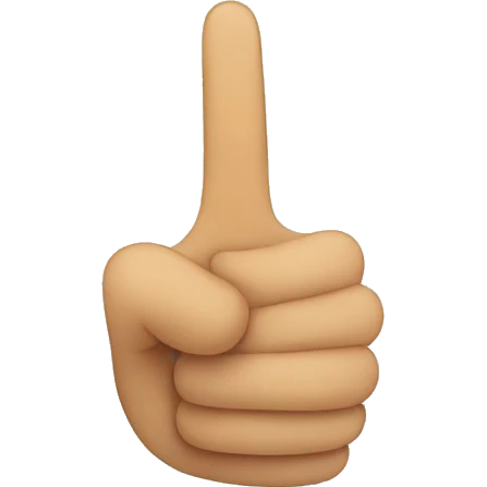 finger up emoji