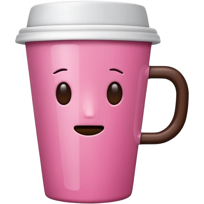 Pink coffe aesthetic  no use face emoji