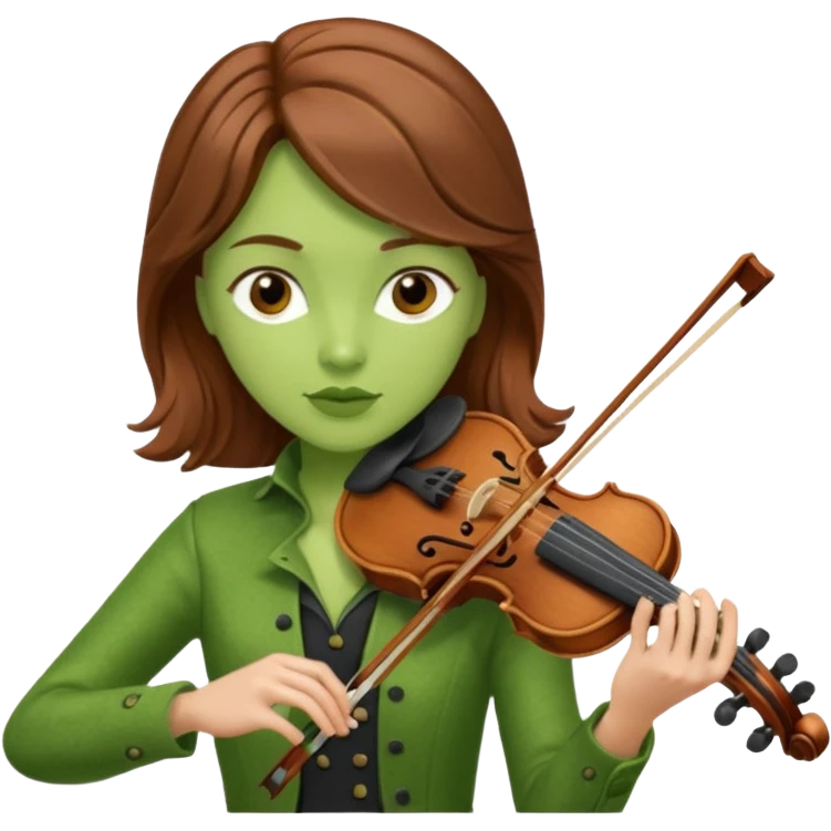 GREEN HULK FEMALE VIOLINIST emoji