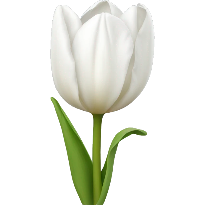White tulip emoji