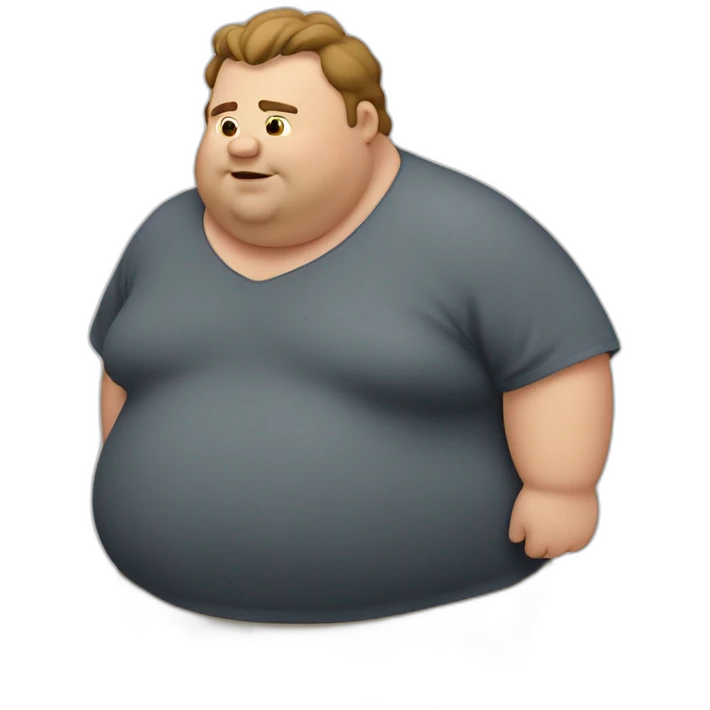 Fat guy emoji