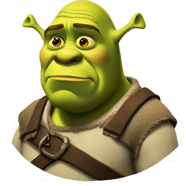 Sad shrek  emoji