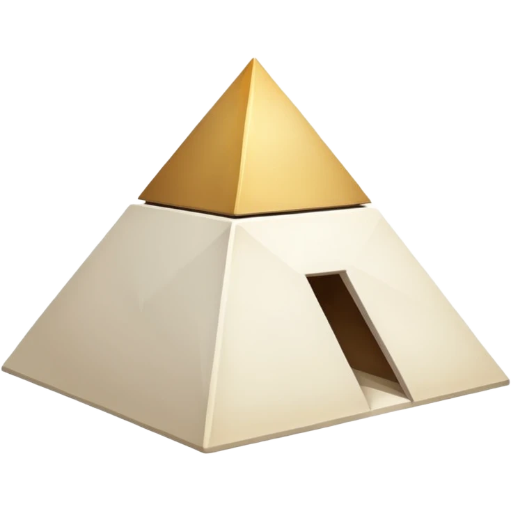beautiful white pyramid  emoji