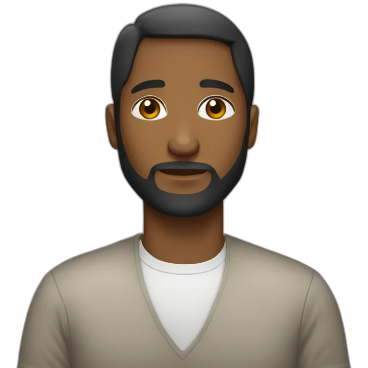 un-abrazo-de-una-mujer-de-raza-negra-y-un-hombre-blanco-sin-pelo-y-con-barba emoji