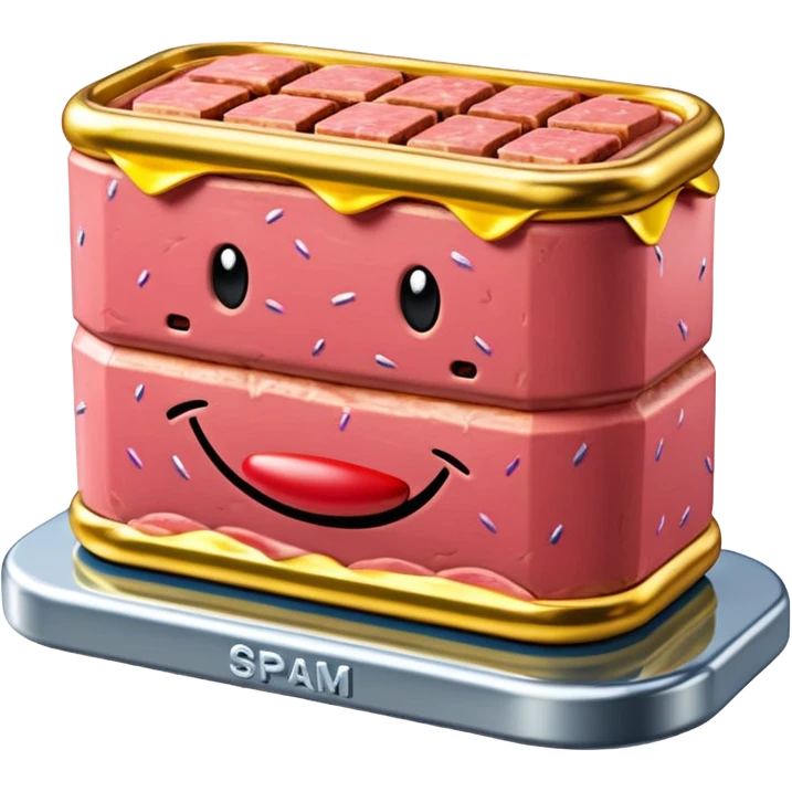  SPAM meat jeff koons style meat slop sculpture  emoji