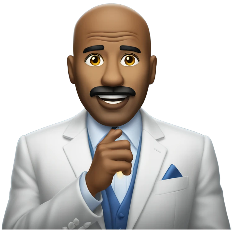 Steve Harvey lighting a menora emoji
