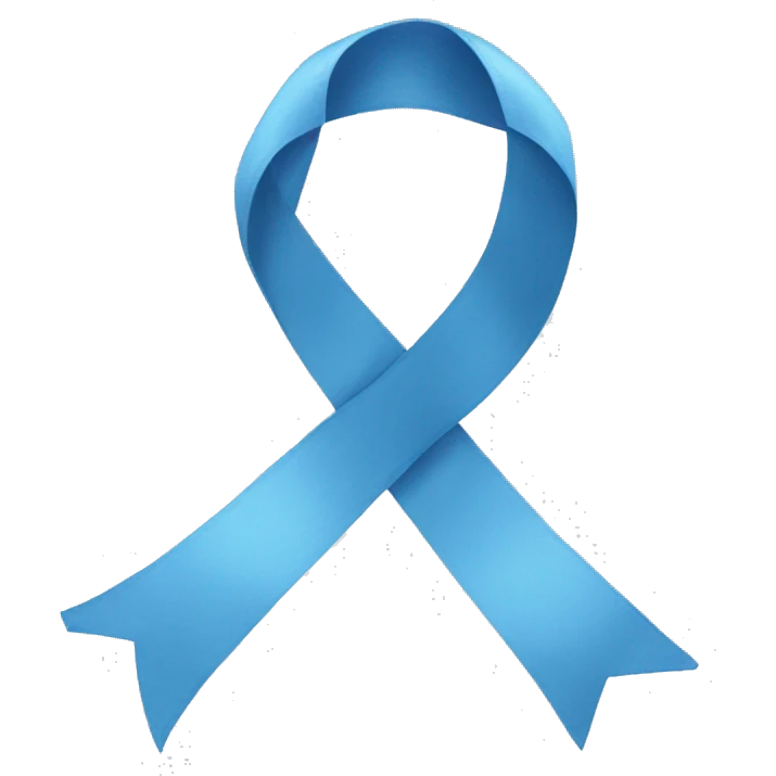 blue sky ribbon emoji