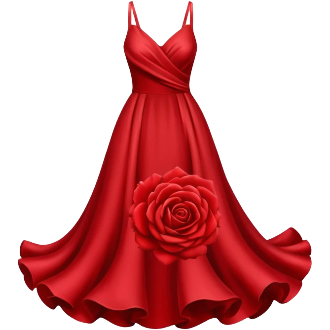 red rose dress no body emoji