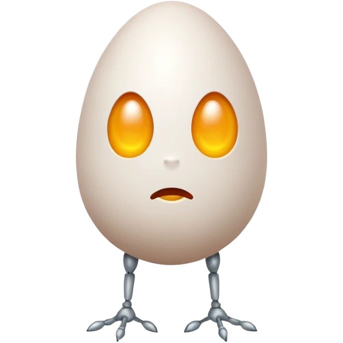 Egg with legs emoji