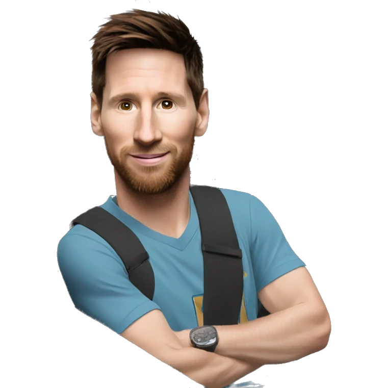messi in a car emoji