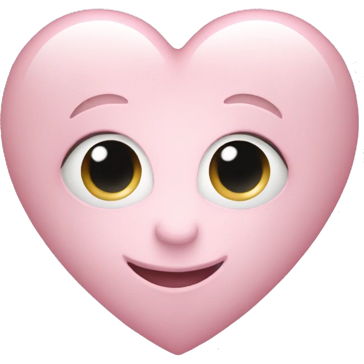 pearl light pink heart emoji