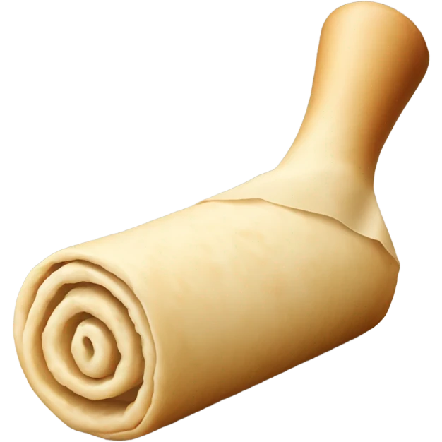 rolled out dough with rolling pin emoji