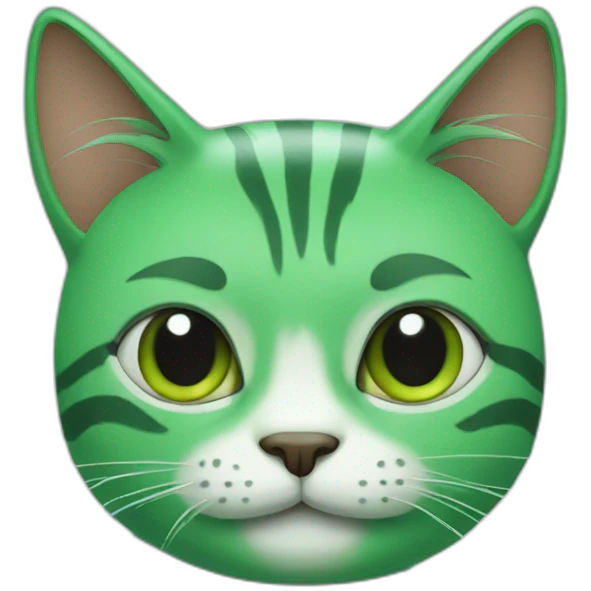 green cat emoji