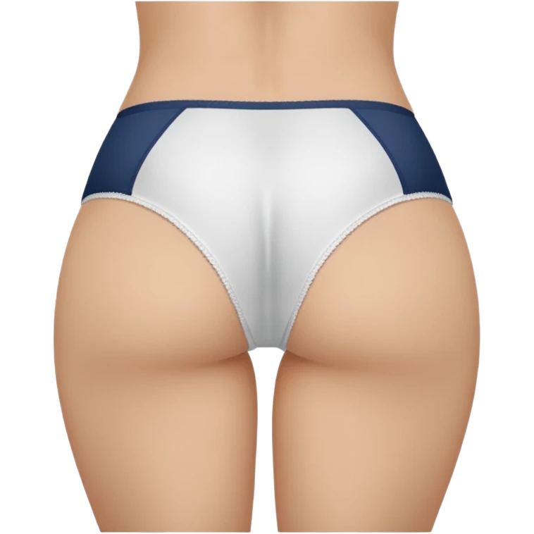 Tight white butt panties emoji