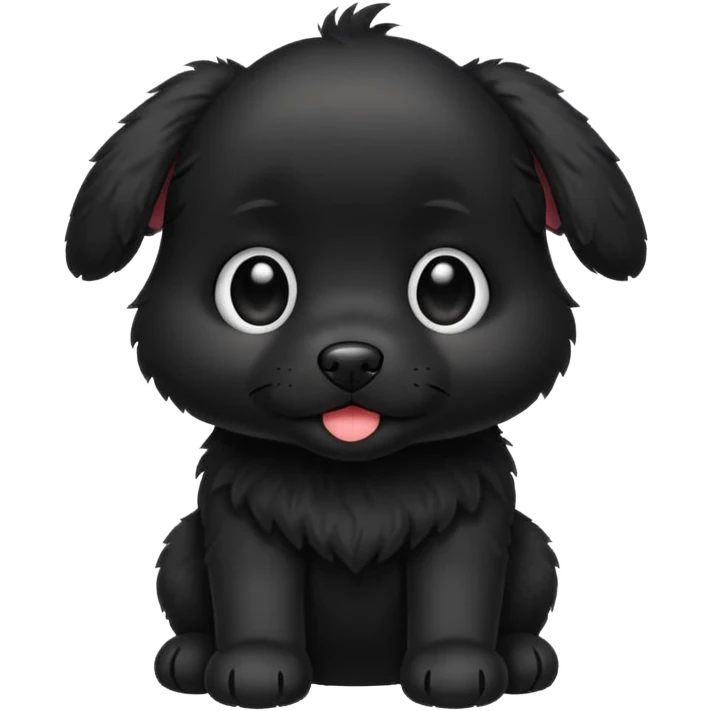 Cachorra preta emoji