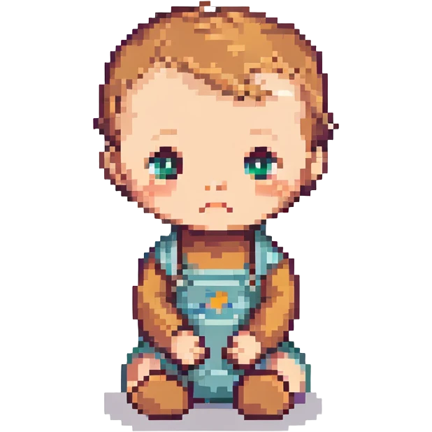 thinking baby emoji
