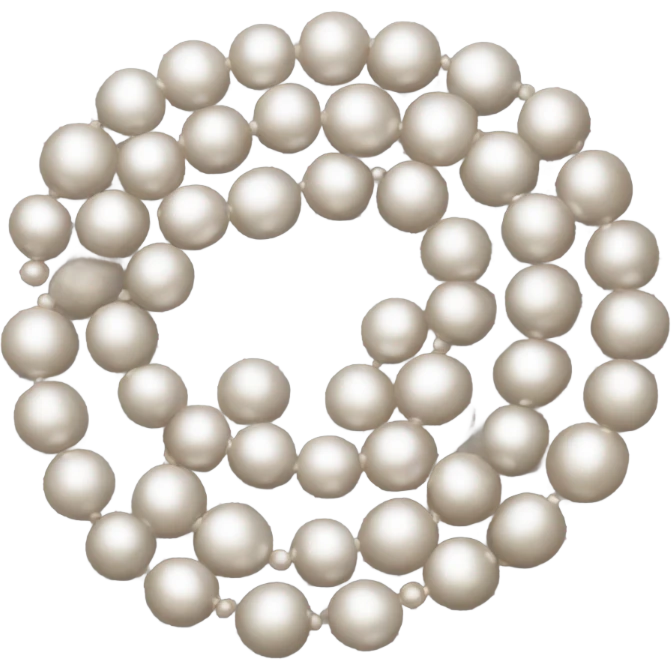 pearl beads emoji
