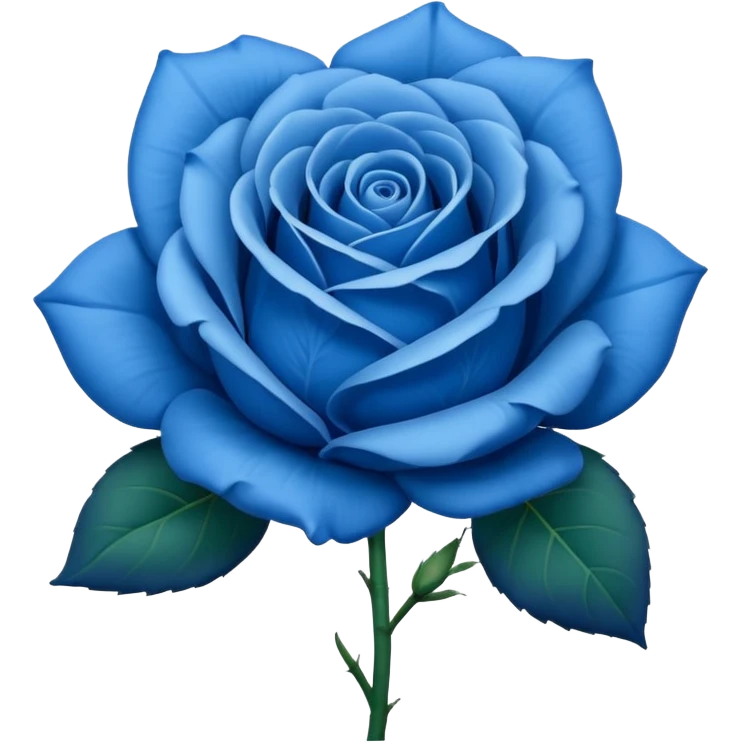 Blue rose  emoji