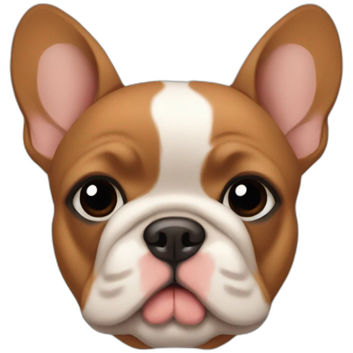 red fawn frenchie face emoji