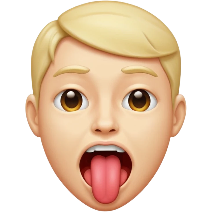A shaking head emoji with tounge out emoji