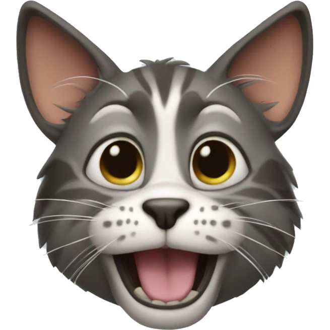 Goofy cat emoji