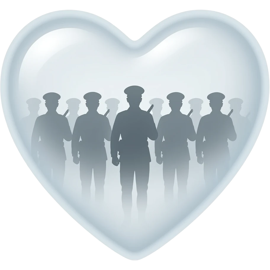 Soldiers ghost heart emoji
