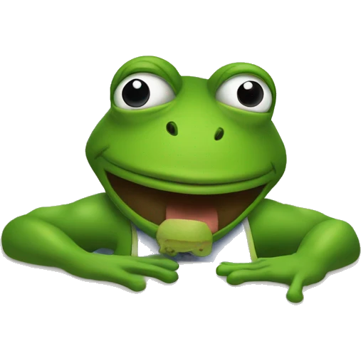 A man in a sleeveless shirt is in a frog positionFrog in a house emoji