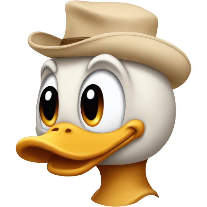 Beige Donald Duck  emoji