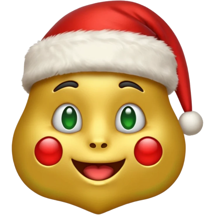 Create a stonk emoji with christmas theme emoji