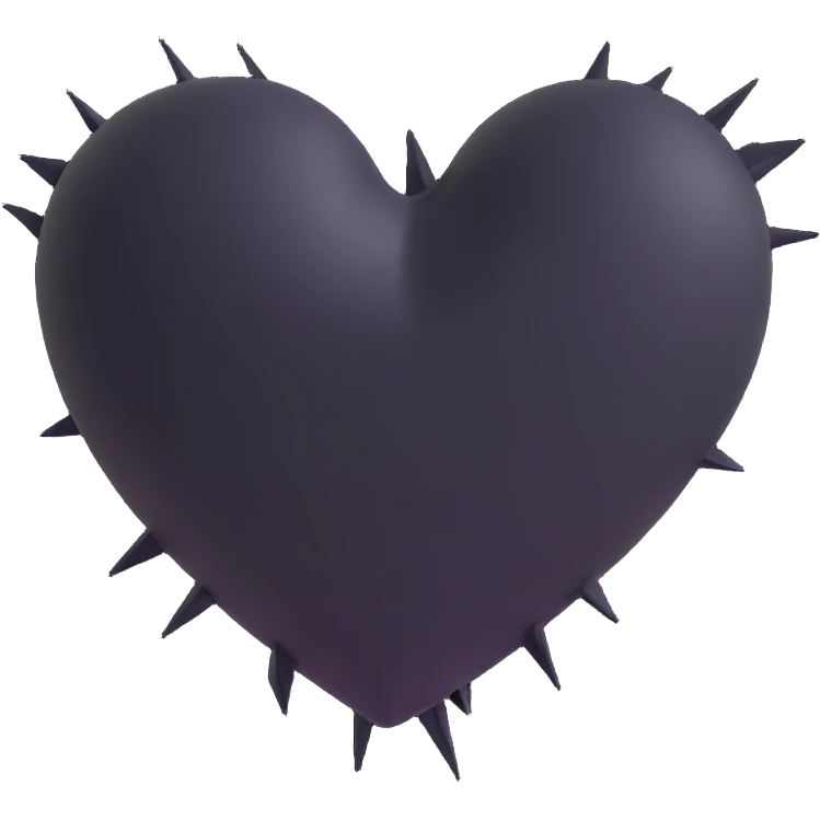 Broken black heart emoji