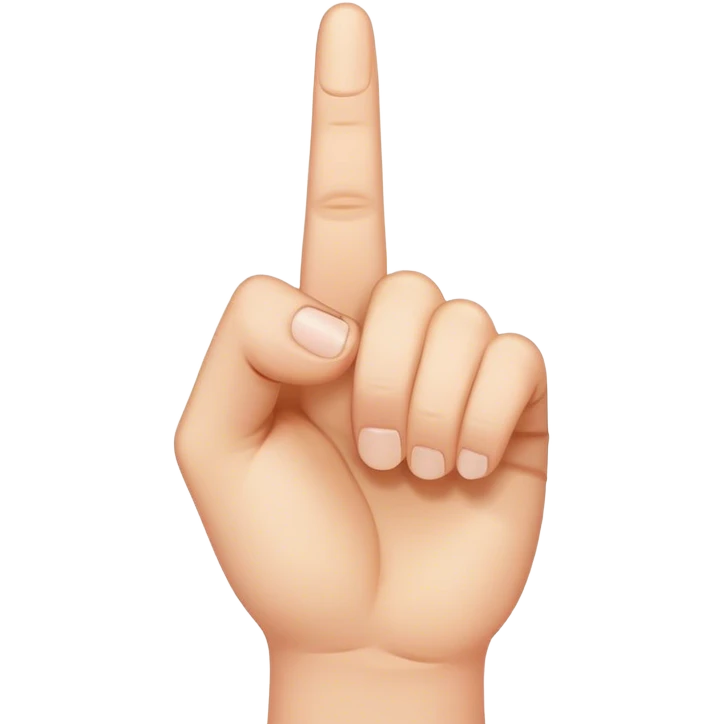 Extravagant middle finger emoji