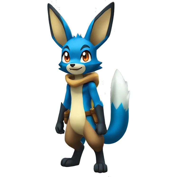 Lucario-Eevee full body emoji