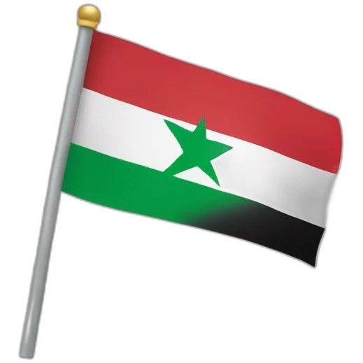 a new flag combining israel and palestine emoji