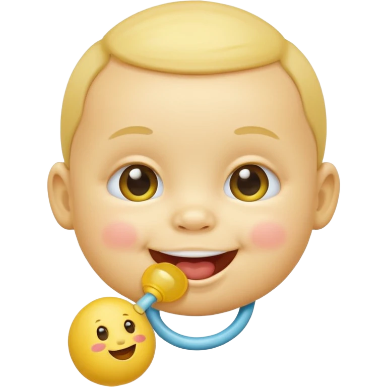 emoticon baby with sucker emoji